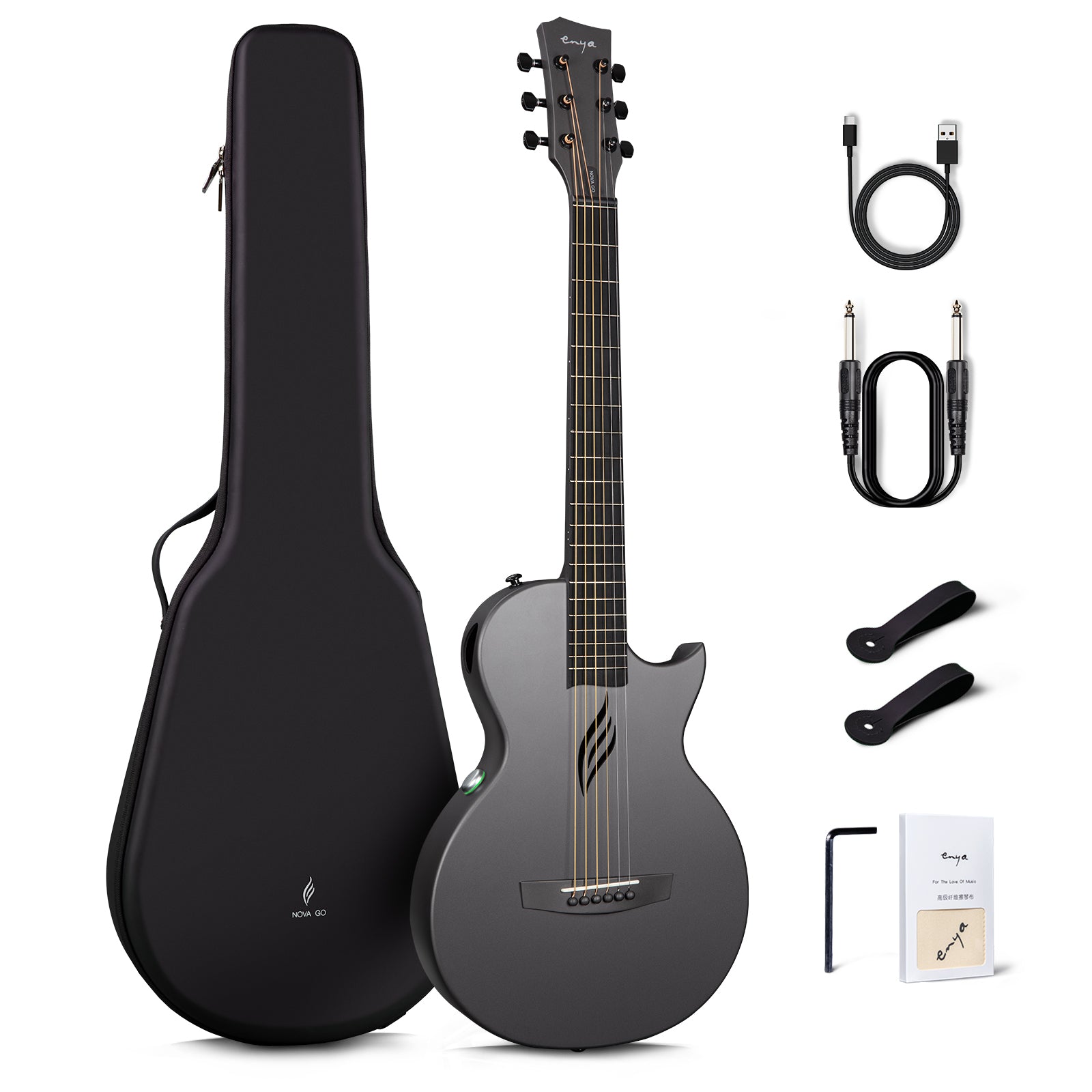 Nova Go SP1 Black Electro-Acoustic Guitar