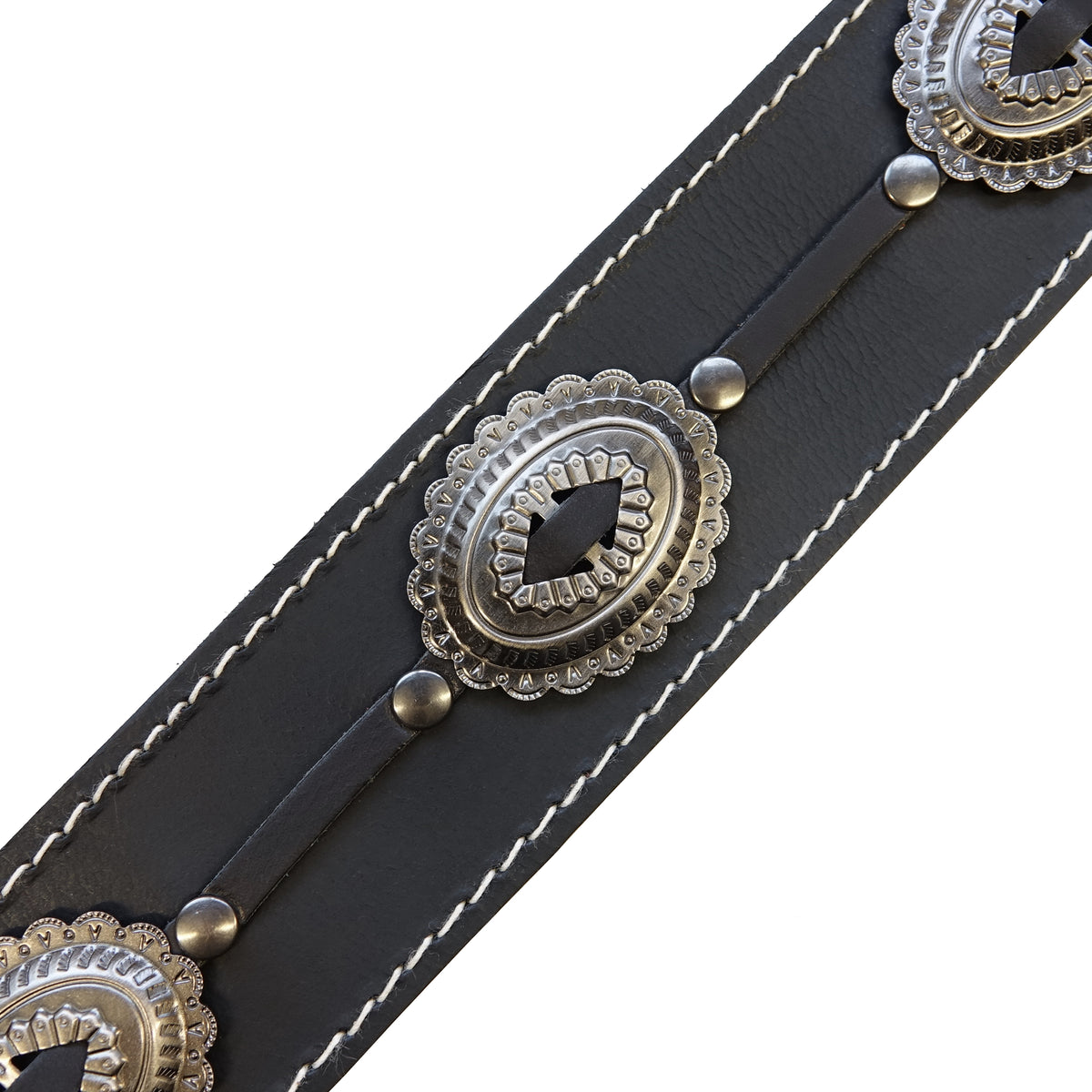 Richter 1777 - Raw II Concho Guit Strap BK/OS