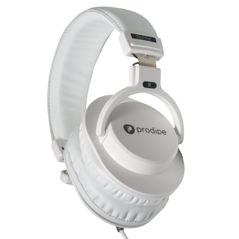 Prodipe 3000W Professional Headphone versatile White