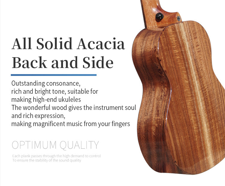 TODO 52Hz Whale Ukulele – Acacia All Solid, Tenor