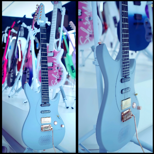 Enya Inspire Electric Smart Guitar in Ivory