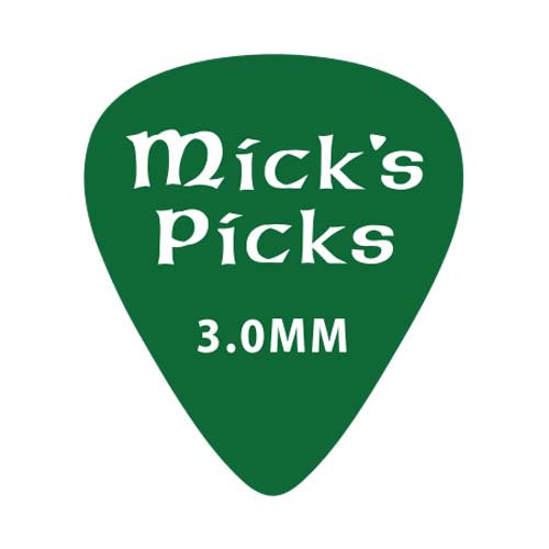 D&#39;Andrea Plectrums, MICK&#39;S PICKS BASS PICKS 3.0mm 3PC PACK