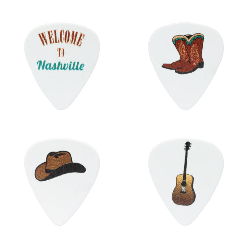 D&#39;Andrea Plectrums, 351 COUNTRY Assortment - Heavy - 12PC Assorted