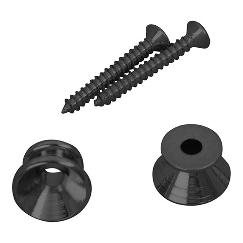 D&#39;Andrea Accessories, Strap Buttons - Black - 24PC