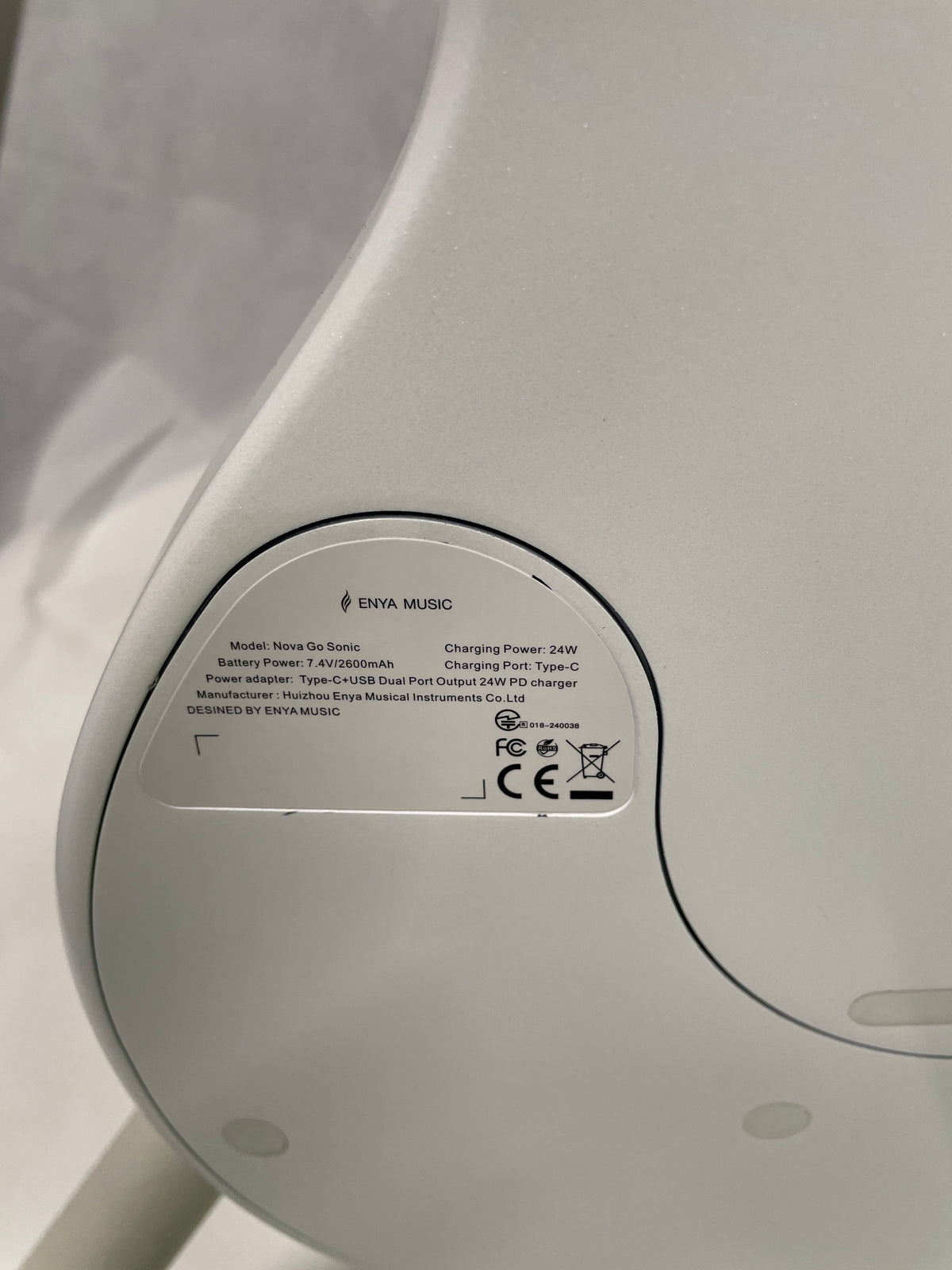 B Stock Enya NOVA GO SONIC in White