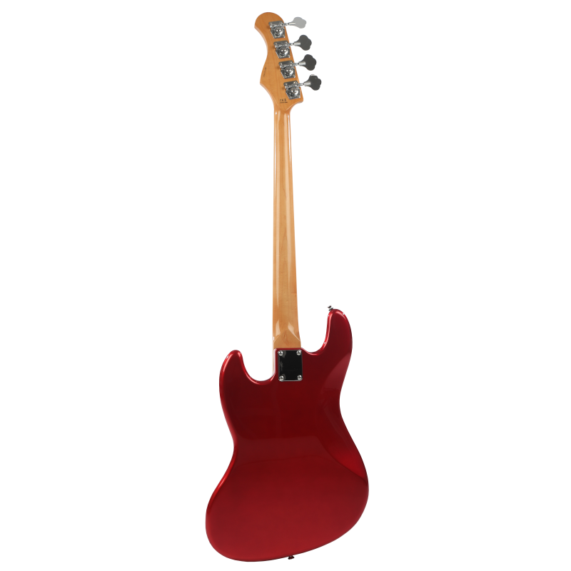 Prodipe JB80 RA CAR Bass Guitar 4 strings Candy Red