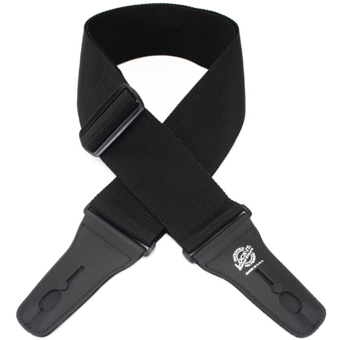 LOCK IT 3&quot; POLY BLACK Guitar Strap