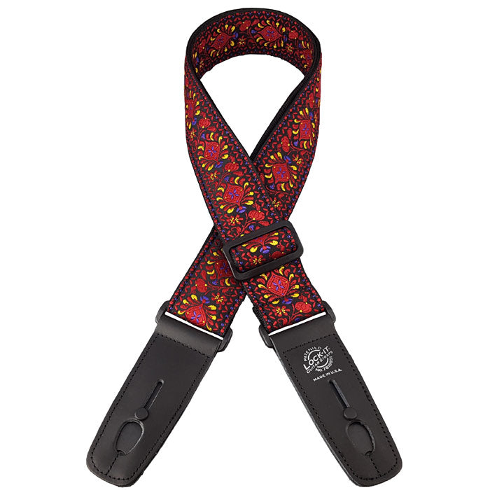 LOCK IT 2&quot; RETRO MOROCCAN TWIST Guitar Strap