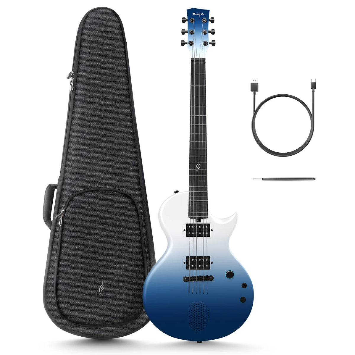 Enya Nova Go Sonic Ocean Blue, Electric Guitar