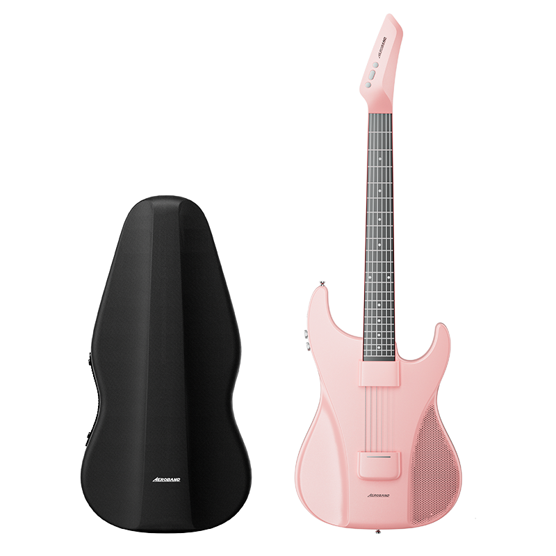 Aeroband Guitar in Pink with Gig Bag