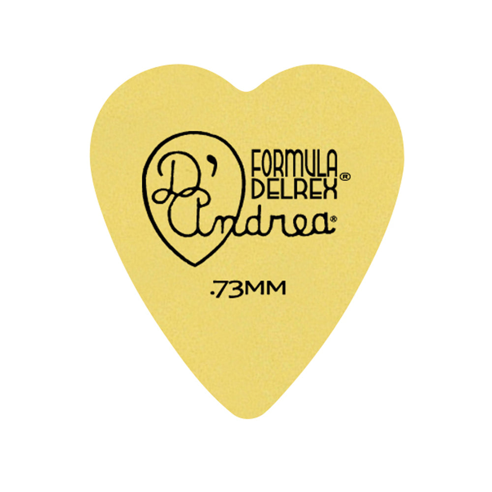 D&#39;Andrea Plectrums, 323 Yellow Delrex - Medium - 72PC