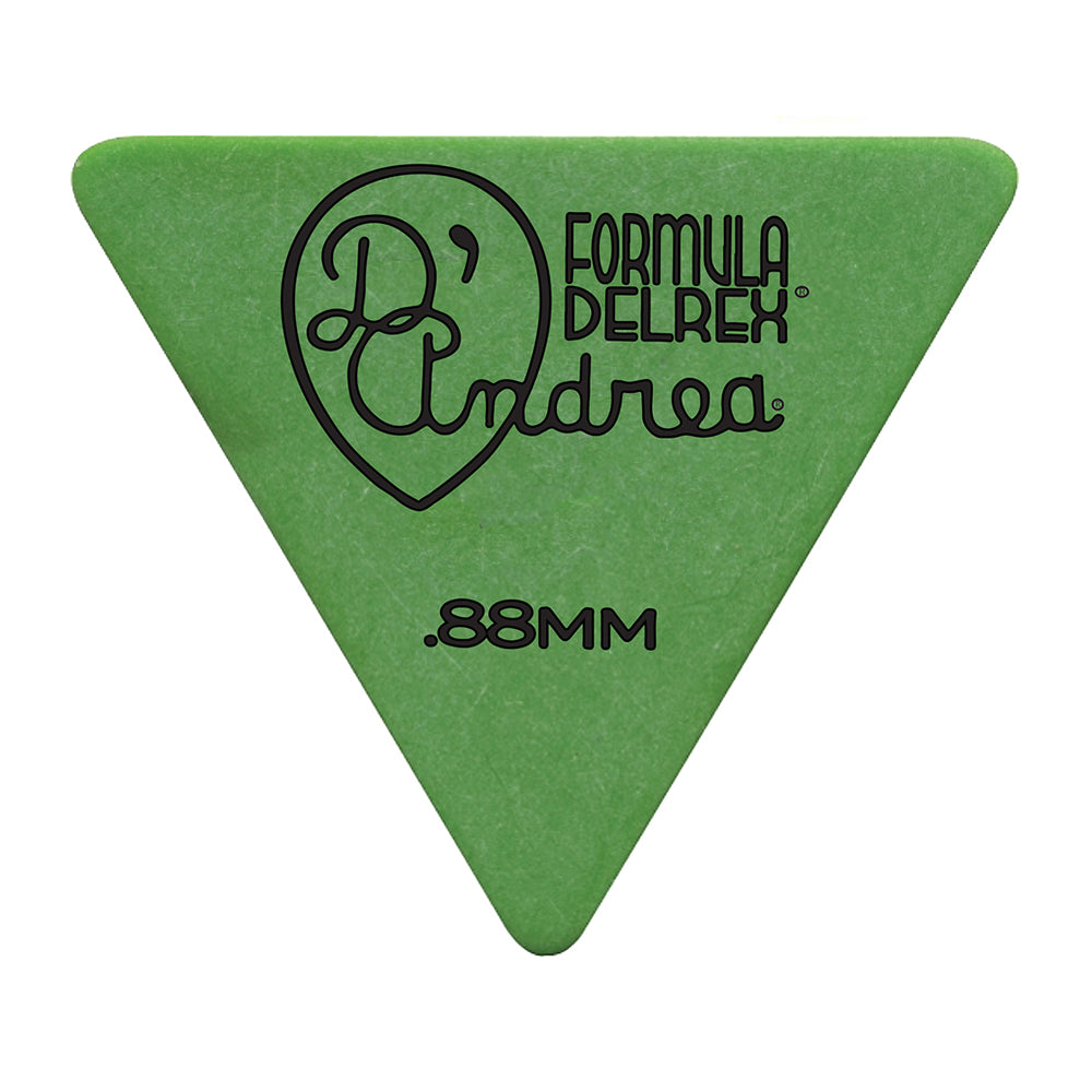 D&#39;Andrea Plectrums, 355 Green Delrex - Medium-Heavy - 72PC