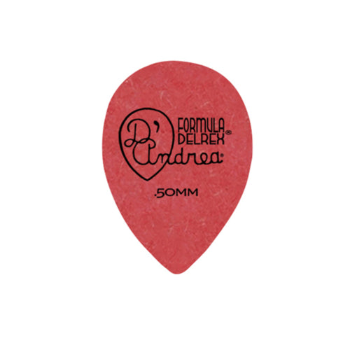 D&#39;Andrea Plectrums, 358 Red Delrex - Thin - 72PC