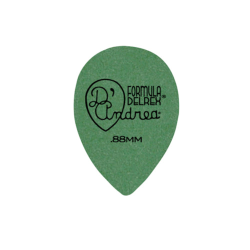 D&#39;Andrea Plectrums, 358 Green Delrex - Medium-Heavy - 72PC