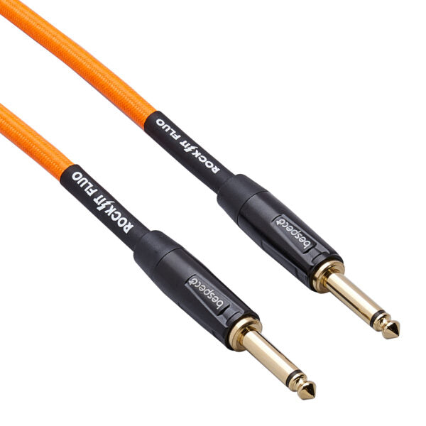 Bespeco  RKJJ300FOR - 3 Metre Jack to jack Fluorescent Orange