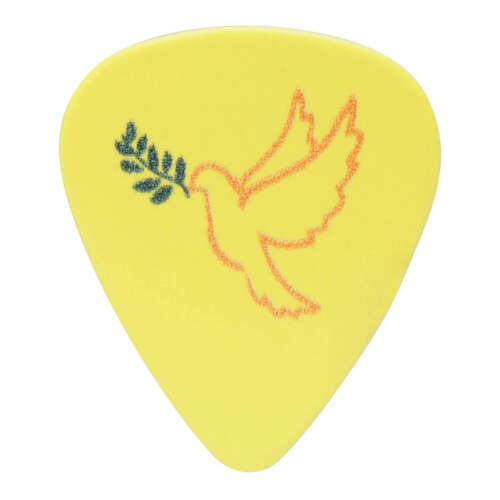 D&#39;Andrea Plectrums, 351 PEACE &amp; LOVE Assortment - Medium - 12PC Assorted