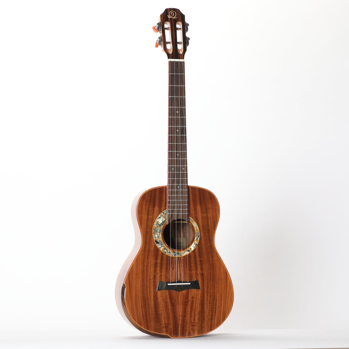 Snail S60B MK2 - 38mm Nut, All Solid Flamed Acacia Baritone Ukulele