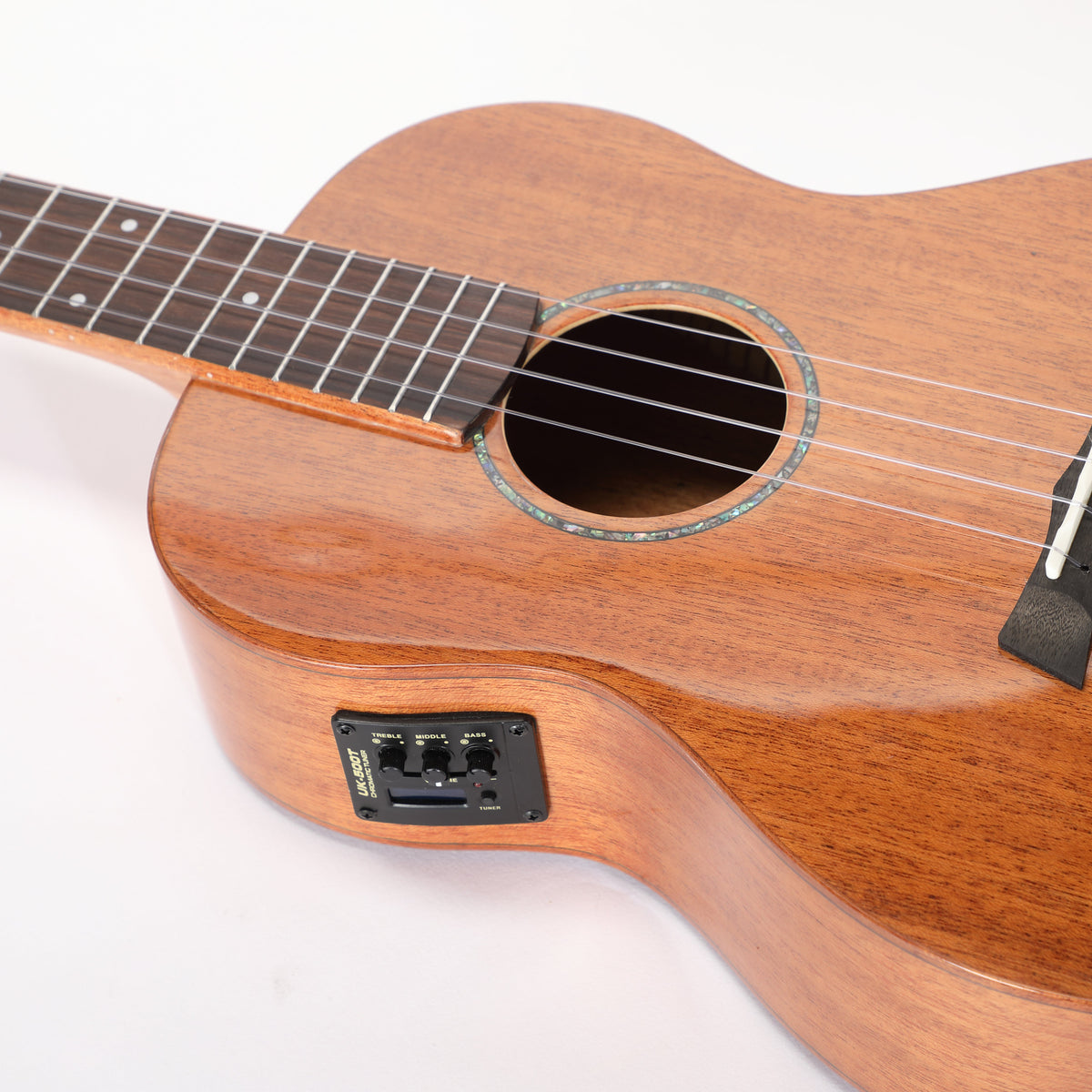 Snail SUB-M1EQ MK2 -  Glossed Mahogany, Electro Baritone Ukulele, 38MM Nut