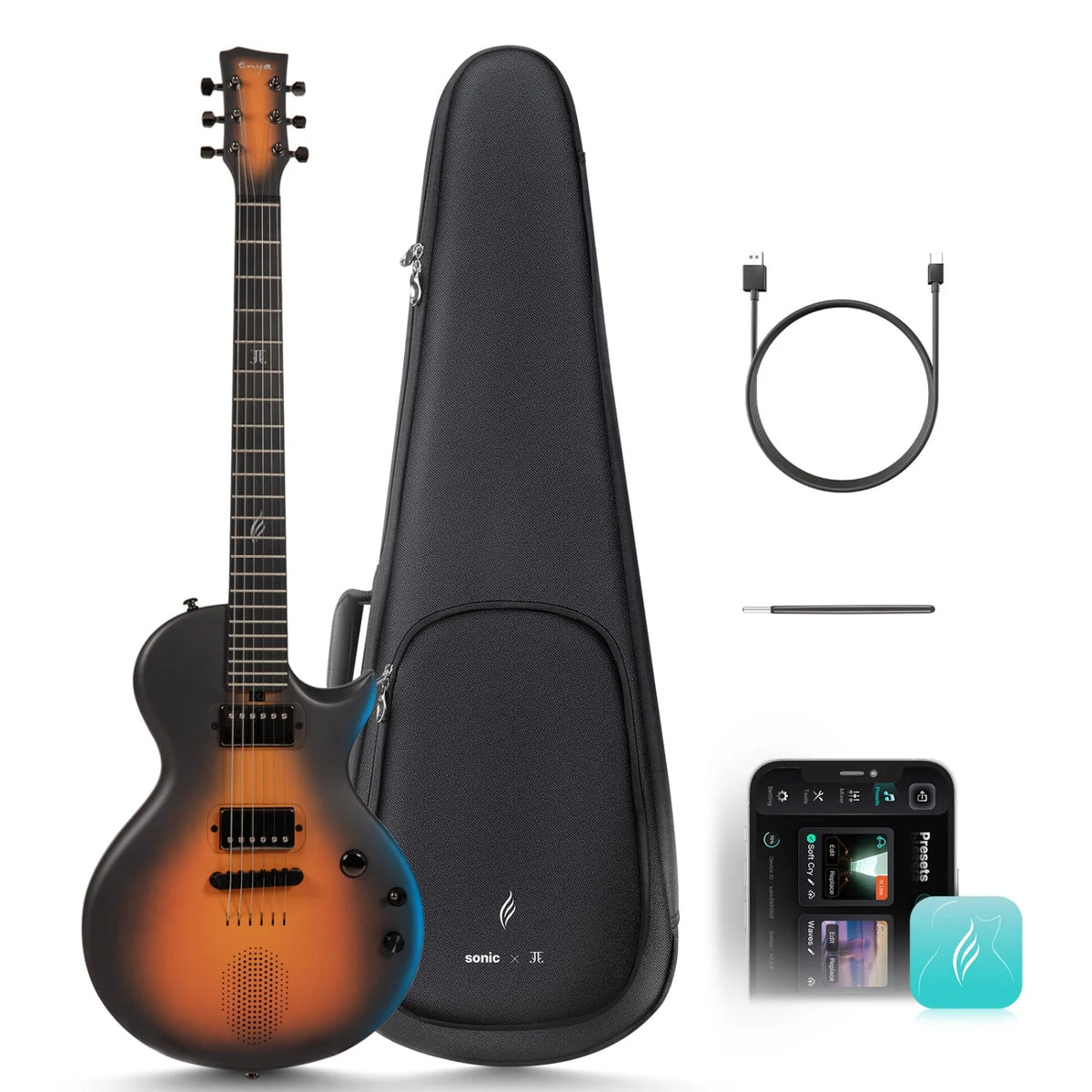 Enya Sonic JT Carbon Fibre Electric Guitar