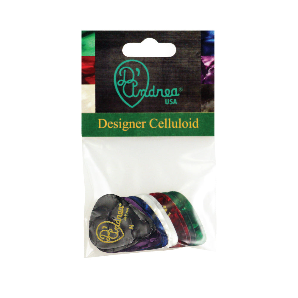 D&#39;Andrea Plectrums, 351 Designer Pearl - Heavy - 12PC