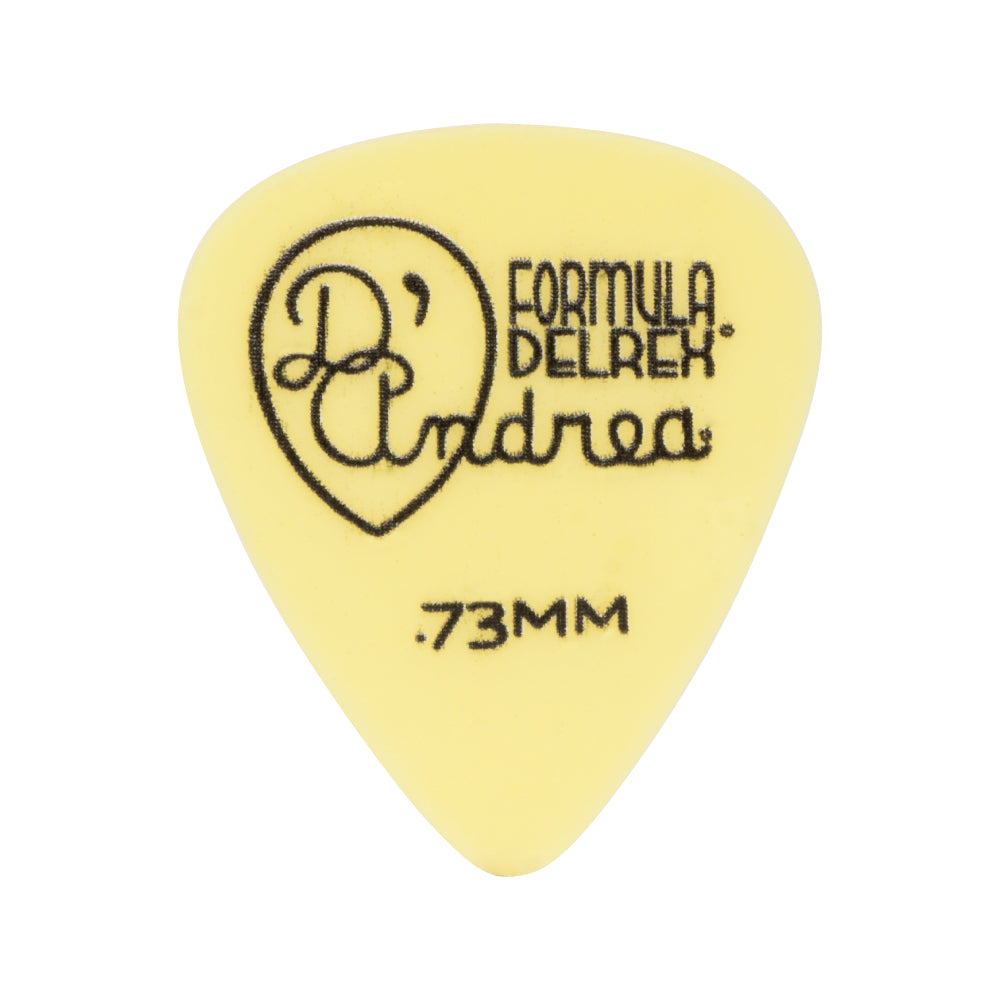 D&#39;Andrea Plectrums, 351 Yellow Delrex - Medium - 12PC TIN
