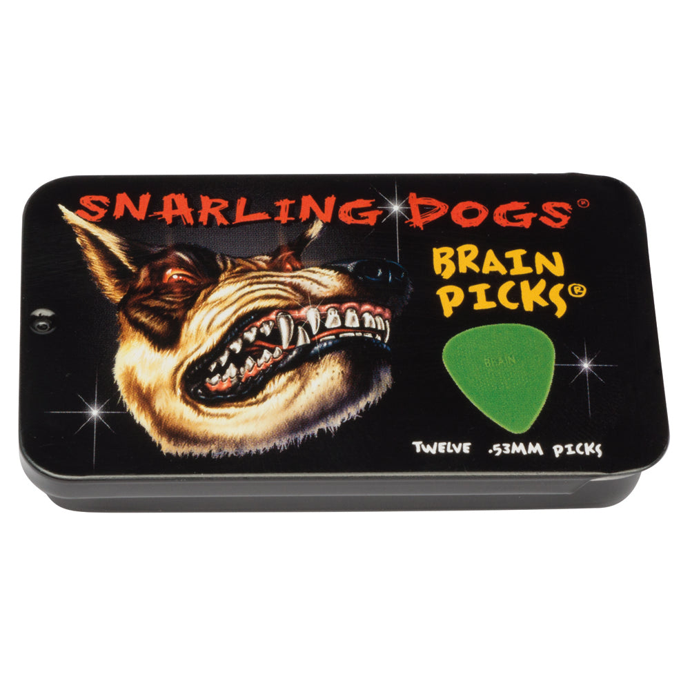 D&#39;Andrea Plectrums, 351 Brain Picks - GREEN .53mm - 12PC TIN