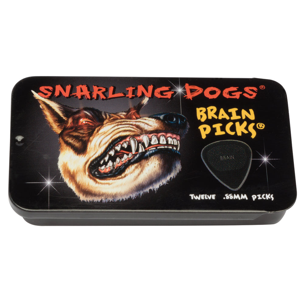 D&#39;Andrea Plectrums, 351 Brain Picks - BLACK .88mm - 12PC TIN