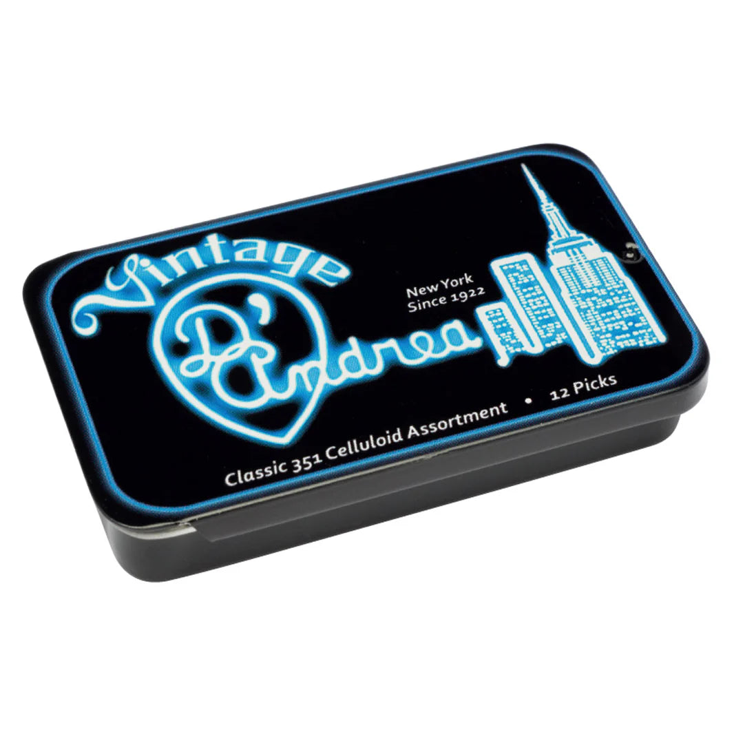 D&#39;Andrea Plectrums, 351 Classic Celluloid - .96mm - 12PC TIN