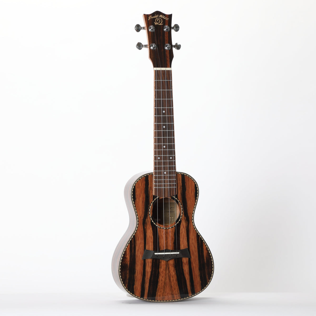 Snail UKC-E498 MK2 - Ebony Electro Concert Ukulele, 38MM Nut, Gloss