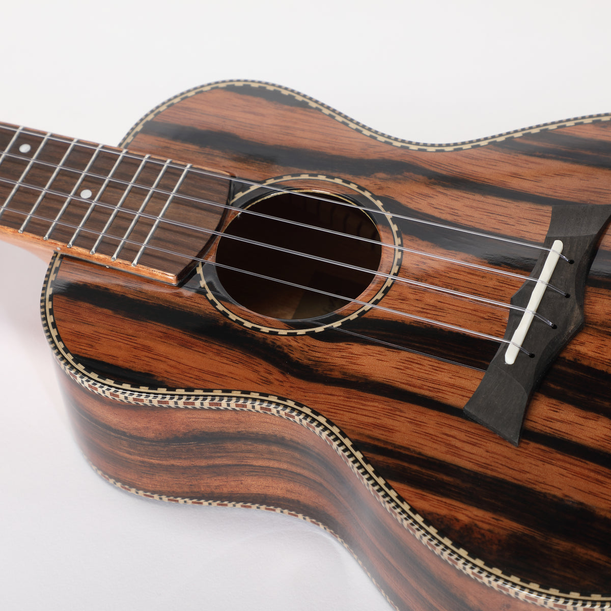 Snail UKC-E498EQ MK2 - Ebony Electro Concert Ukulele, 38MM Nut, Gloss