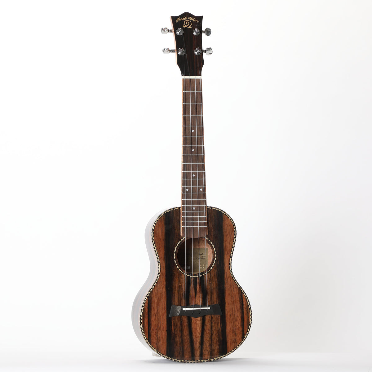 Snail UKT-E598 MK2 - Ebony Tenor Ukulele, 38MM Nut, Gloss