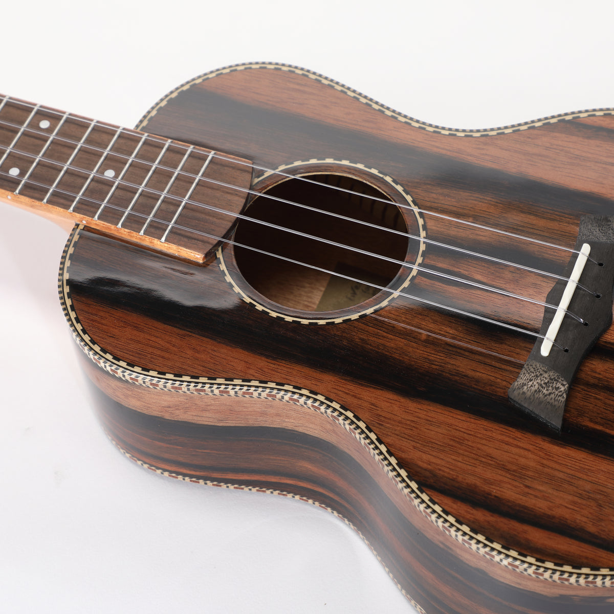 Snail UKT-E598 MK2 - Ebony Tenor Ukulele, 38MM Nut, Gloss