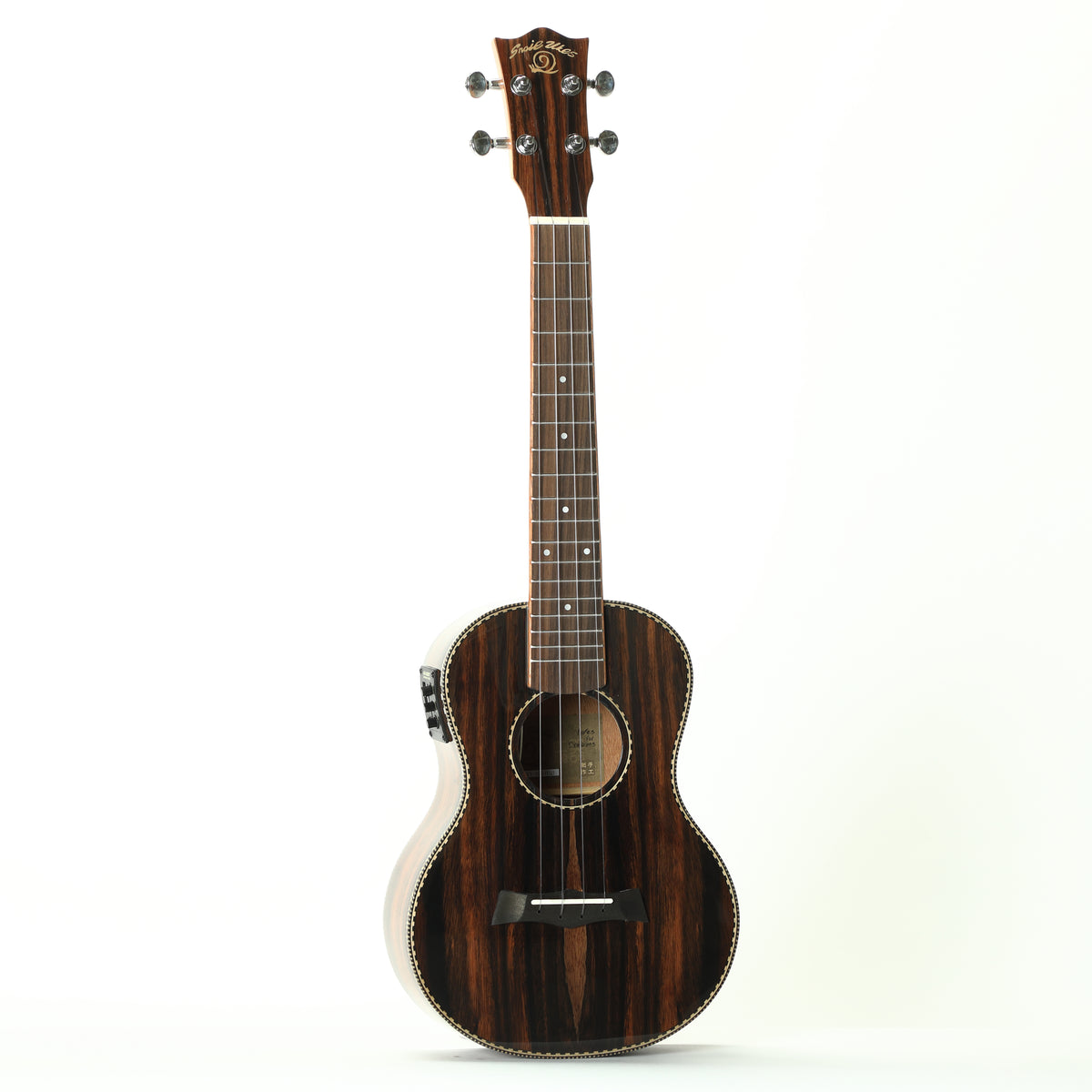 Snail UKT-E598EQ MK2  - Ebony Electro Tenor Ukulele, 38MM Nut, Gloss