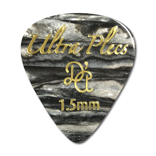 D&#39;Andrea Plectrums, 351 Ultra Plec - Black Oyster 2.0mm - 6PC