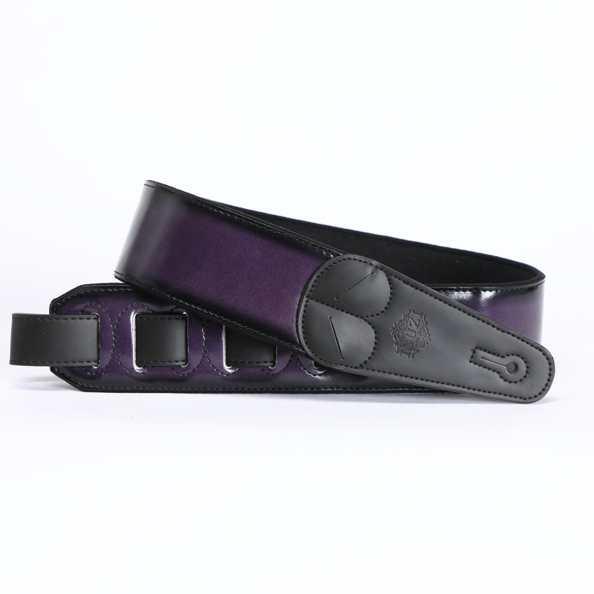 Isuzi VSG01-6 Black &amp; Purple Guitar Strap