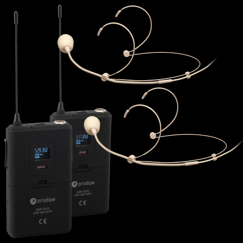 Prodipe Wireless Duo 100 channel + 2 x headset mic MH7 Cardio