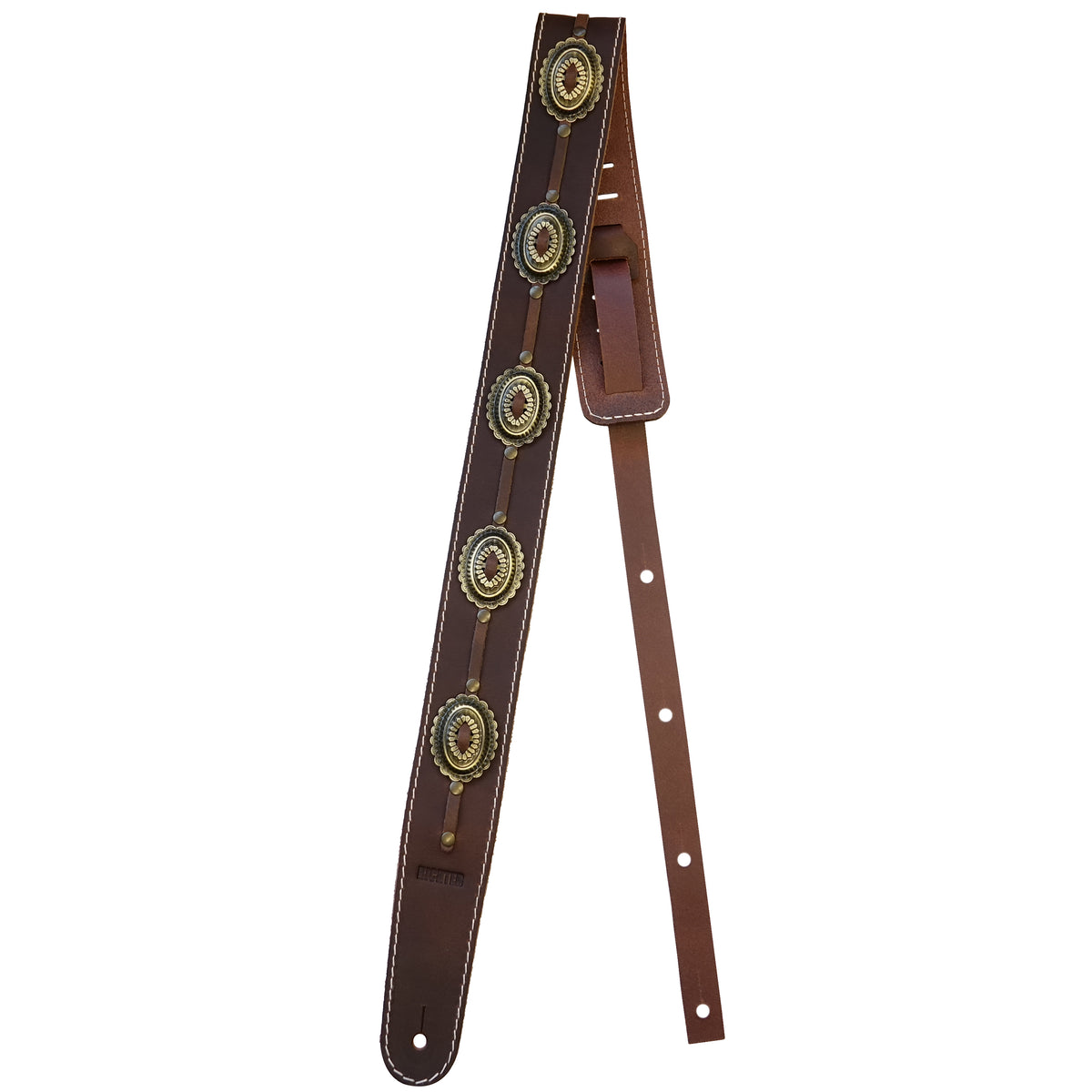 Richter 1778 - Raw II Concho Guit Strap BR/OB