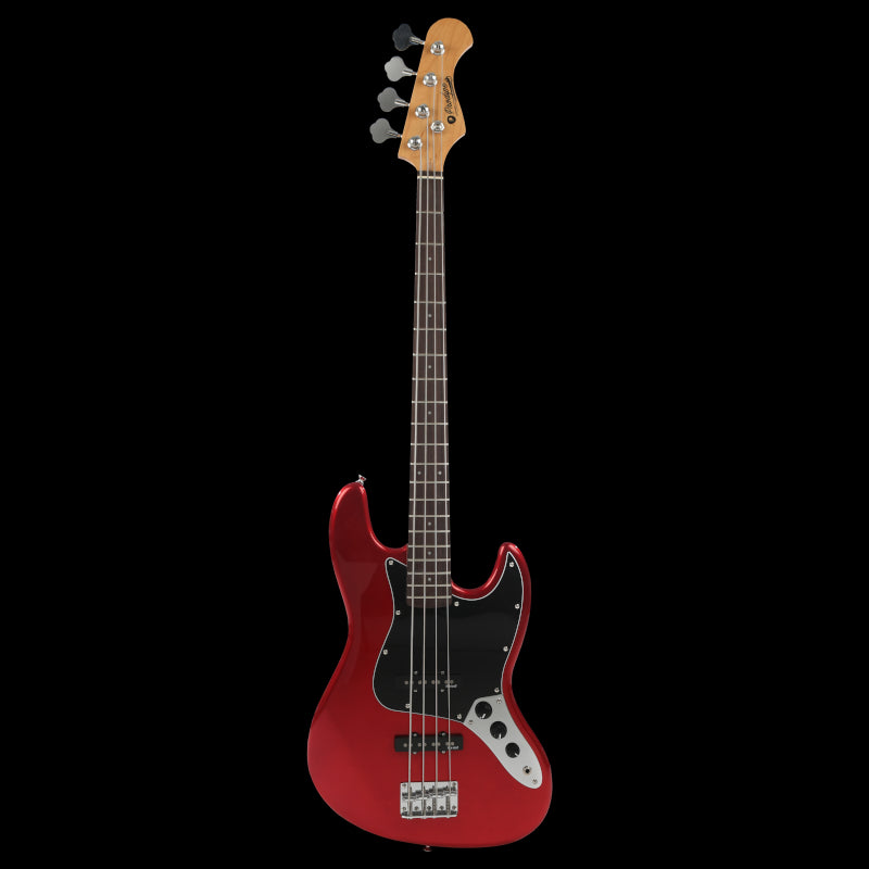 Prodipe JB80 RA CAR Bass Guitar 4 strings Candy Red
