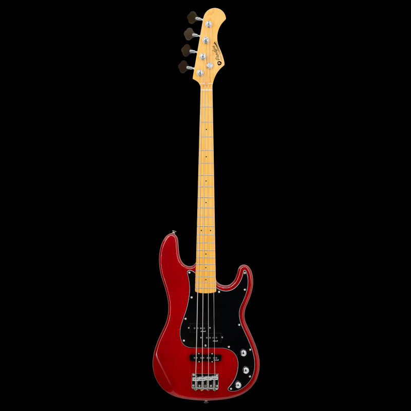 Prodipe PJ 90 MA ALDER TRD Bass Guitar, PB + JB bridge - Alder FLAME Tr. Red