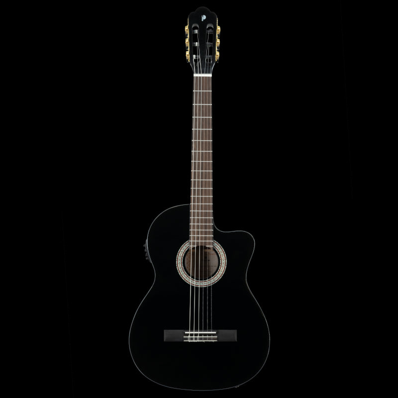 Prodipe PRIMERA 4/4 CEQ BLACK GLOSS Classical Electro Guitar N48