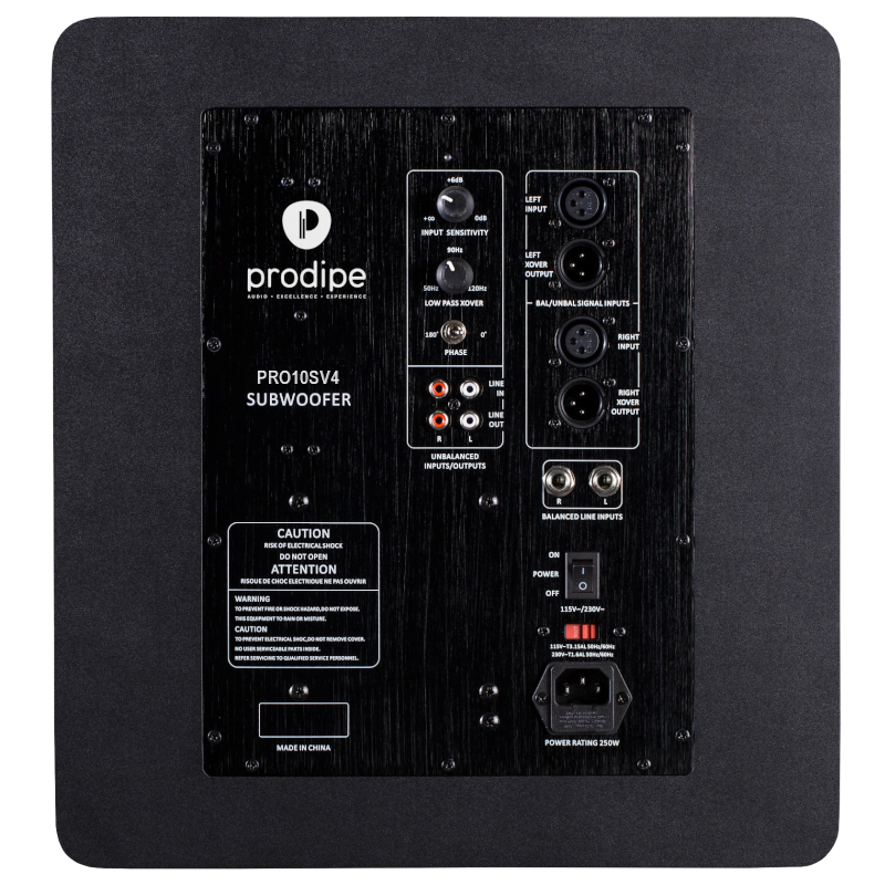 Prodipe PRO10S V4 BW Active subwoofer 10&quot; BLACK WOOD