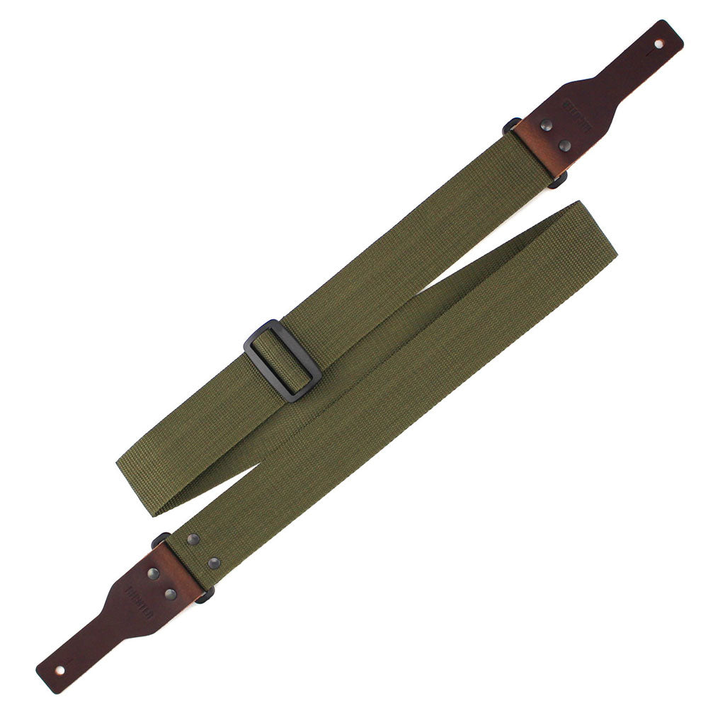 Richter Racoon 1443 - Richter Racoon Khaki/Brown Guitar Strap