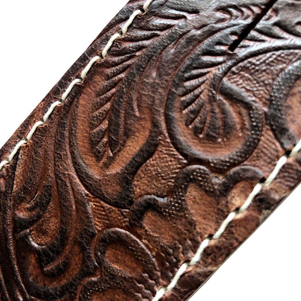 Richter Guitar Strap RAW II CONTOUR Leaves Natural  #1497