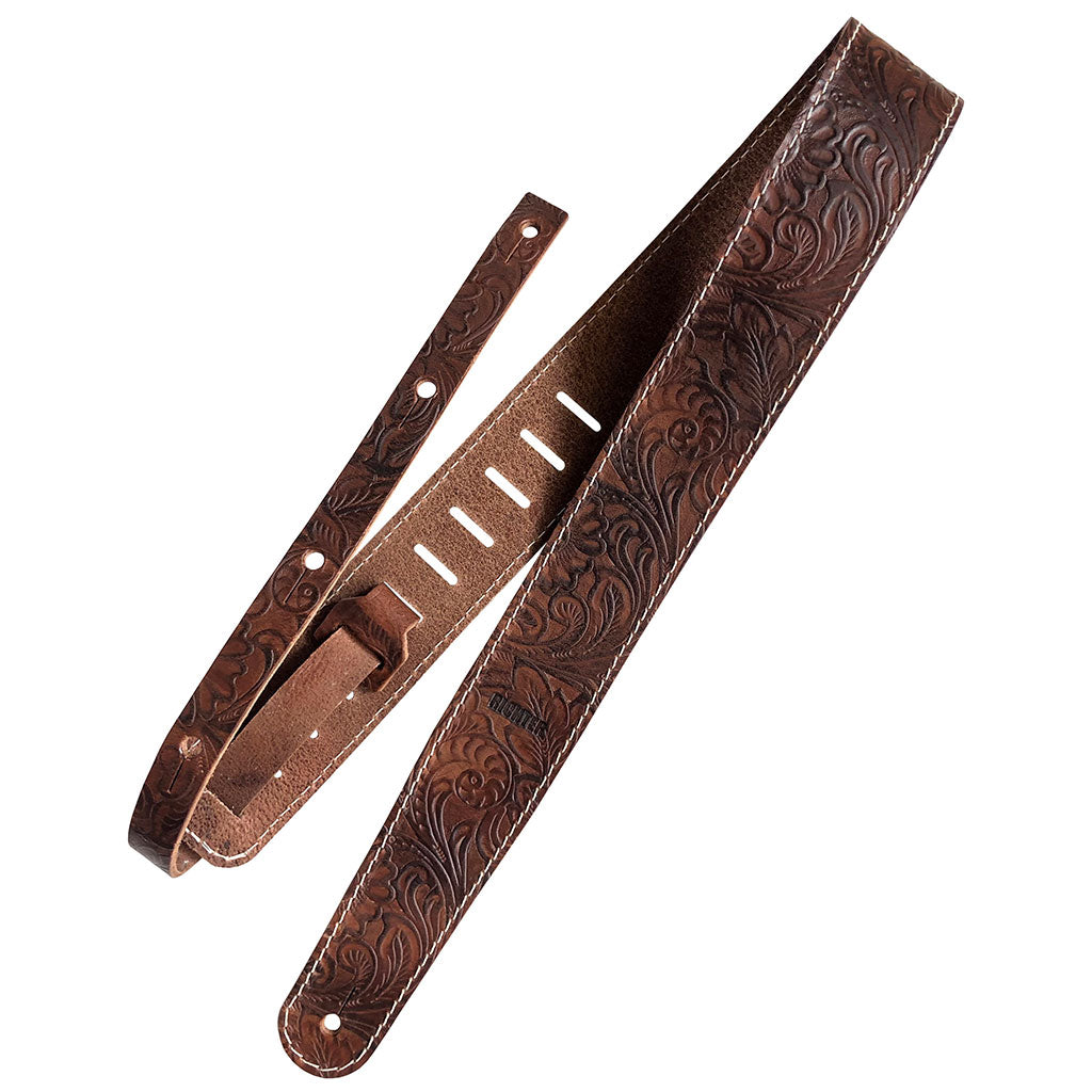 Richter Guitar Strap RAW II CONTOUR Leaves Natural  #1497