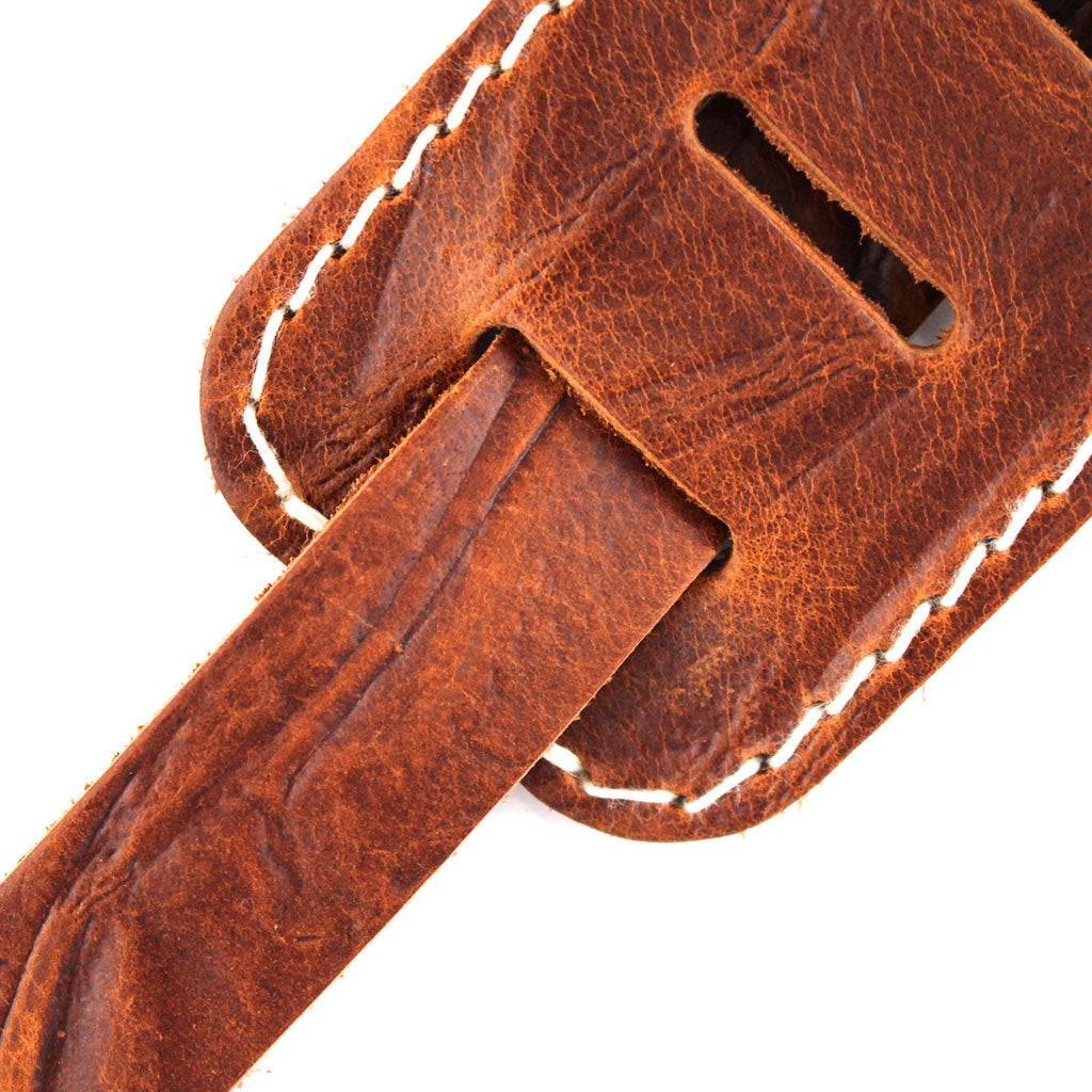Richter Guitar Strap RAW II CONTOUR WRINKLE TAN #1516