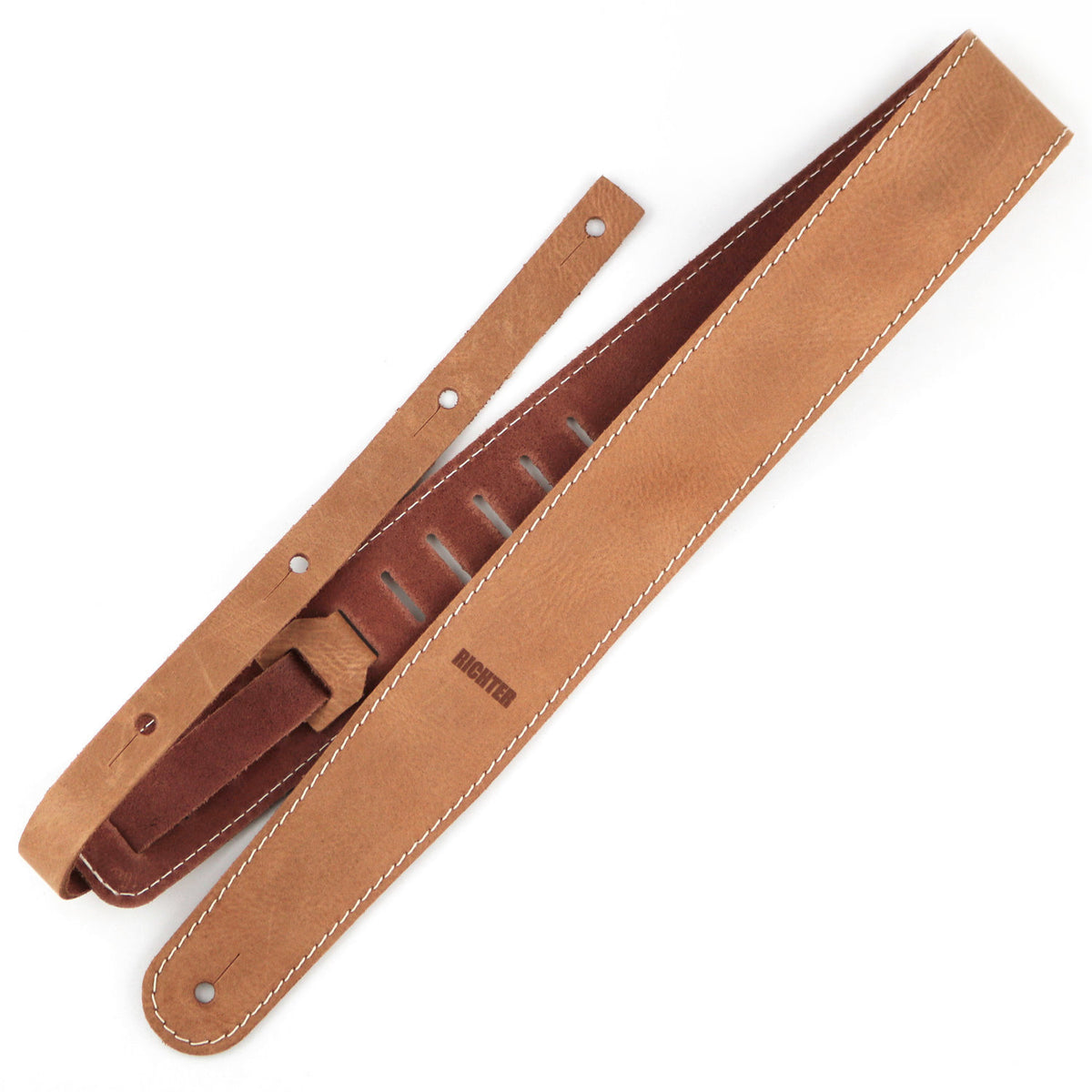 Richter Guitar Strap 1558 - Raw II Waxy Suede Natural