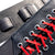 RICHTER GUITAR STRAP PAUL LANDERS BLACK / RED Model 1628