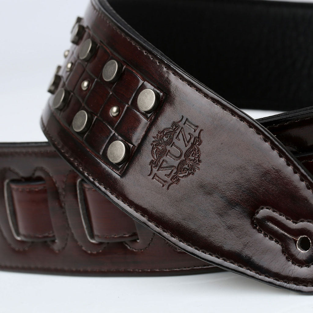 ISUZI DLX21-6 Dark Brown Garment Leather Strap