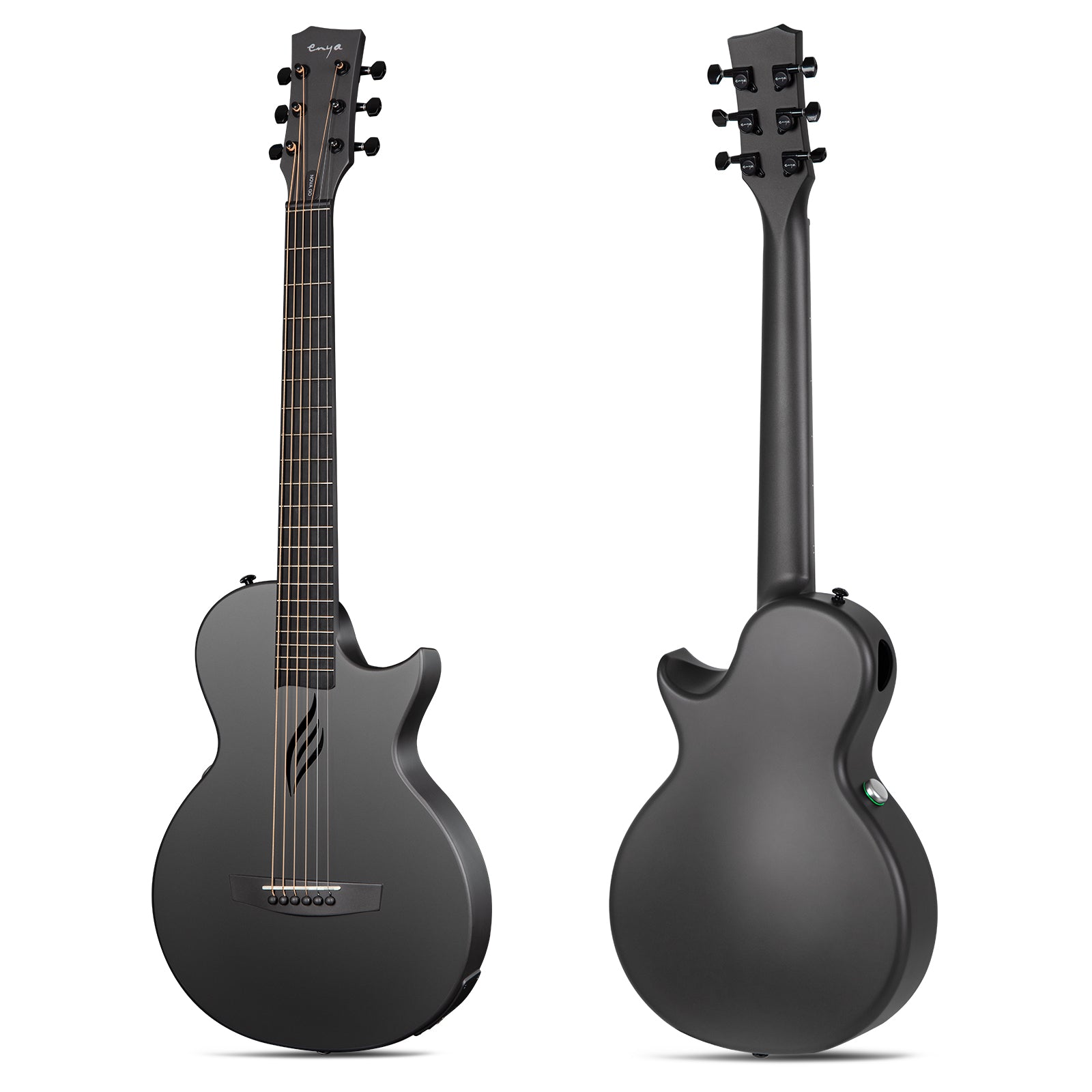 Enya Nova Go SP1 Black Electro-Acoustic Guitar - Red Chilli Audio