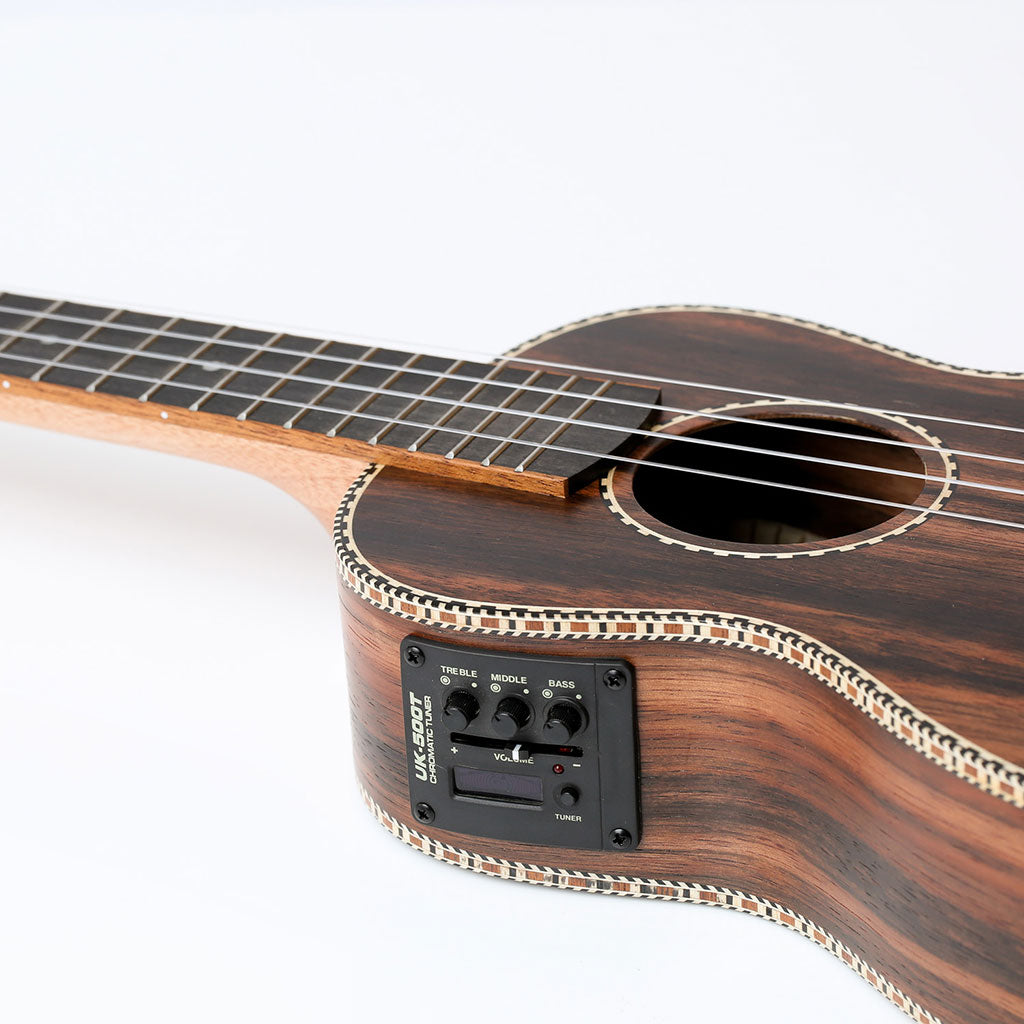 Snail UKC-E498EQ Electro-acoustic Ebony Concert Ukulele